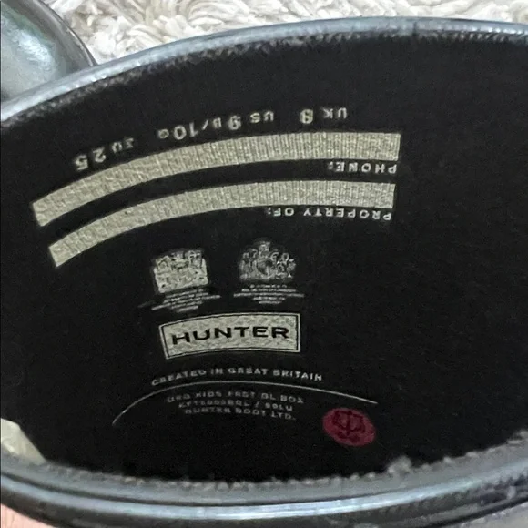 Hunter Kids First Gloss Rain Boots - Picture 9 of 13